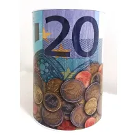 Spaarpot met 20 eurobiljet